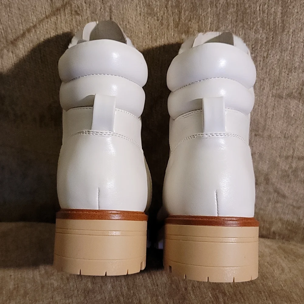 Marc Fisher MALLIE Lug Sole Sherpa Booties - Picture 8 of 16